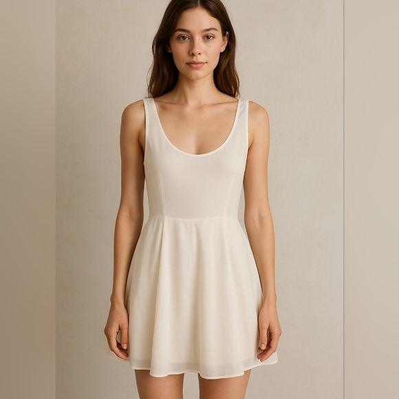 Morgane Le Fay Dresses & Skirts - Morgane Le Fay Ruslan dress Ivory silk chiffon Size S